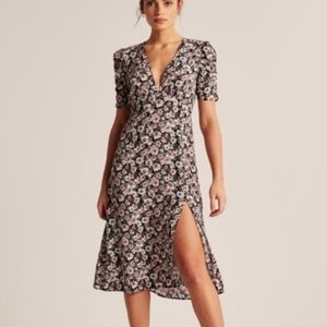 A&F Cinched Waist Midi Dress